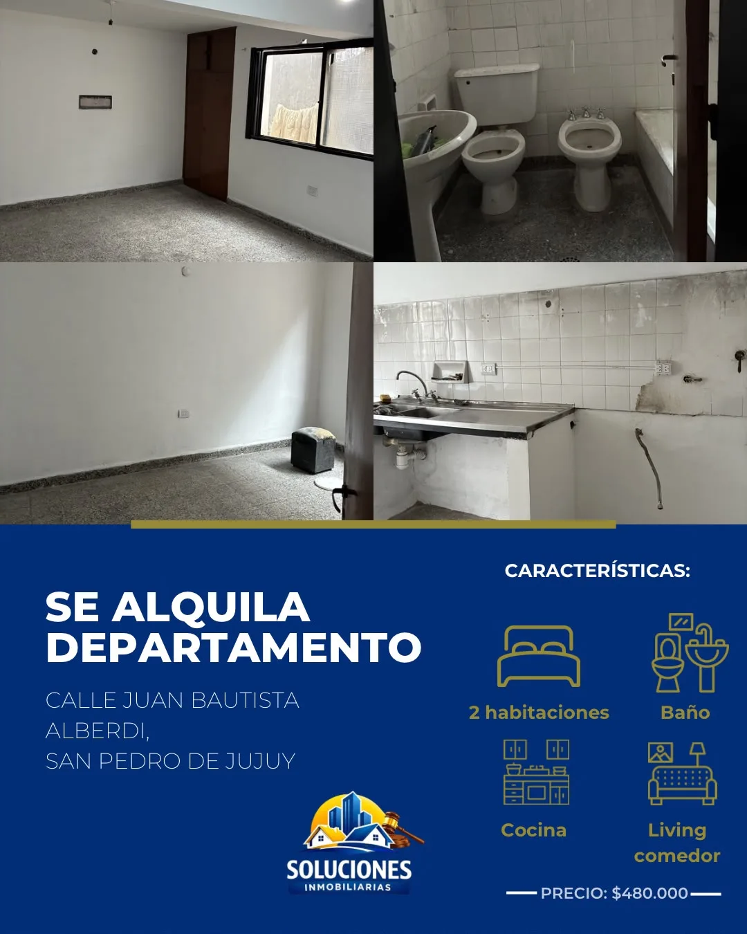 Alquiler Dpto. en San Pedro de Jujuy